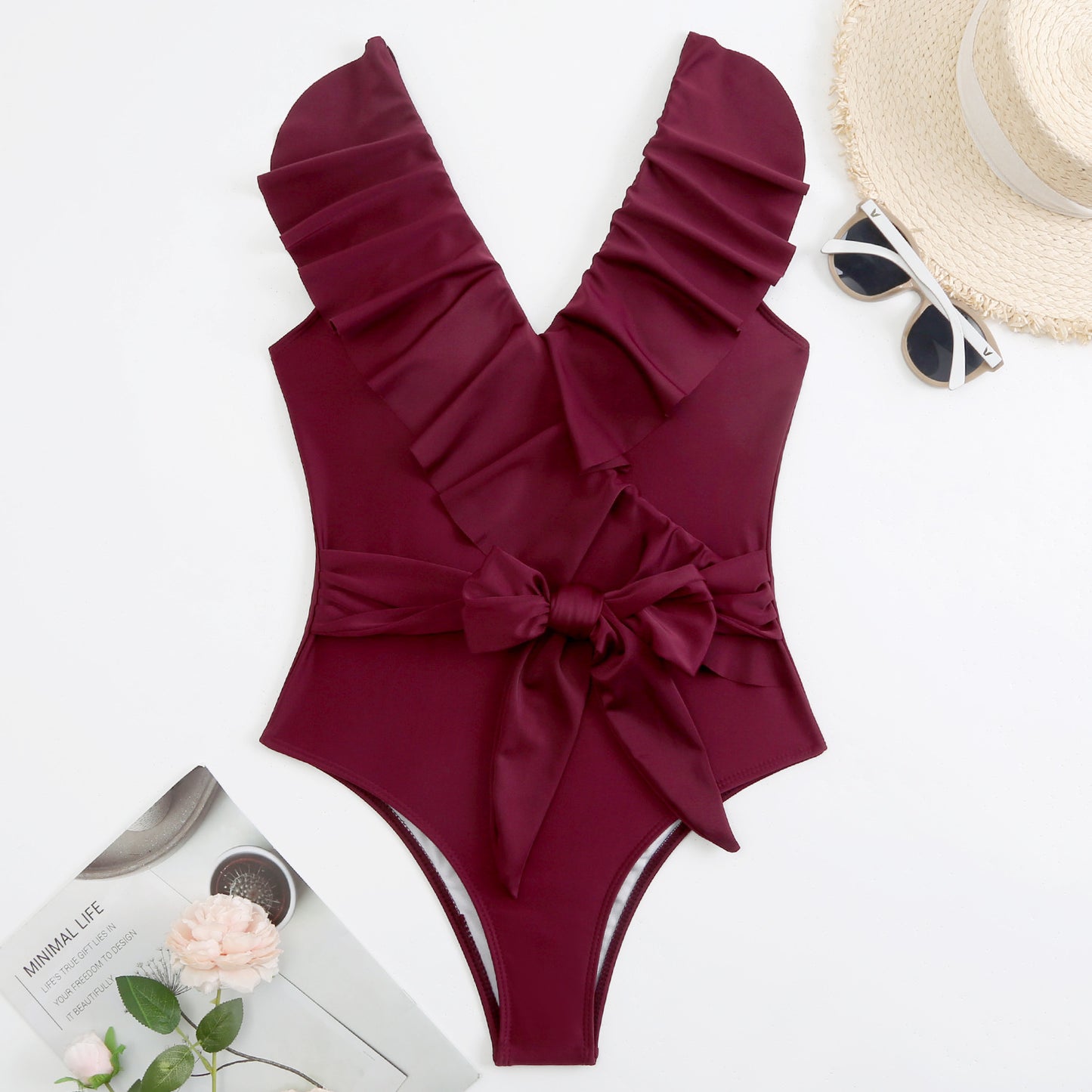 Swimsuit Lace Up Ladies One Piece Bikini - Leverage On Heroes Women Store
