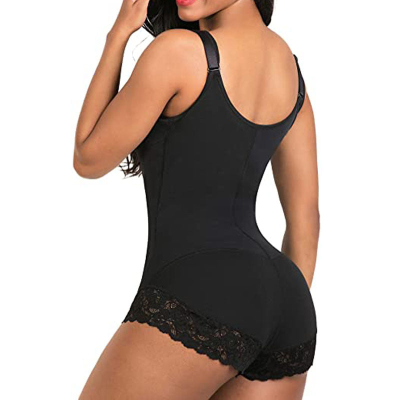Contracting Hip Lifting Tights Body Shaping Underwear Shapewear Siamese Triangle Zipper Shapewear - Leverage On Heroes Women Store