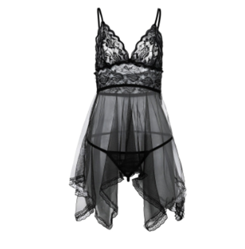 Sexy Lingerie Sexy Lingerie Front Slit Nightdress - Leverage On Heroes Women Store