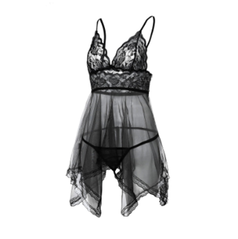 Sexy Lingerie Sexy Lingerie Front Slit Nightdress - Leverage On Heroes Women Store