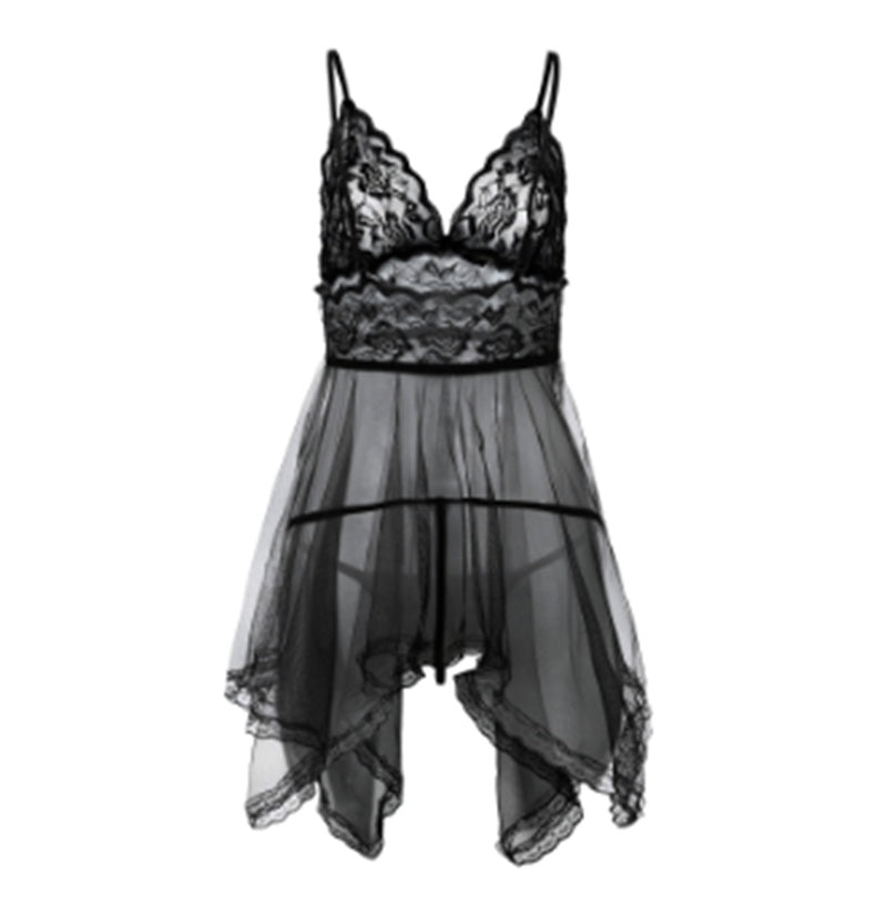 Sexy Lingerie Sexy Lingerie Front Slit Nightdress - Leverage On Heroes Women Store