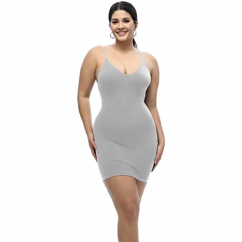 Square Neckline Shapewear Short Skirt - Leverage On Heroes Women Store