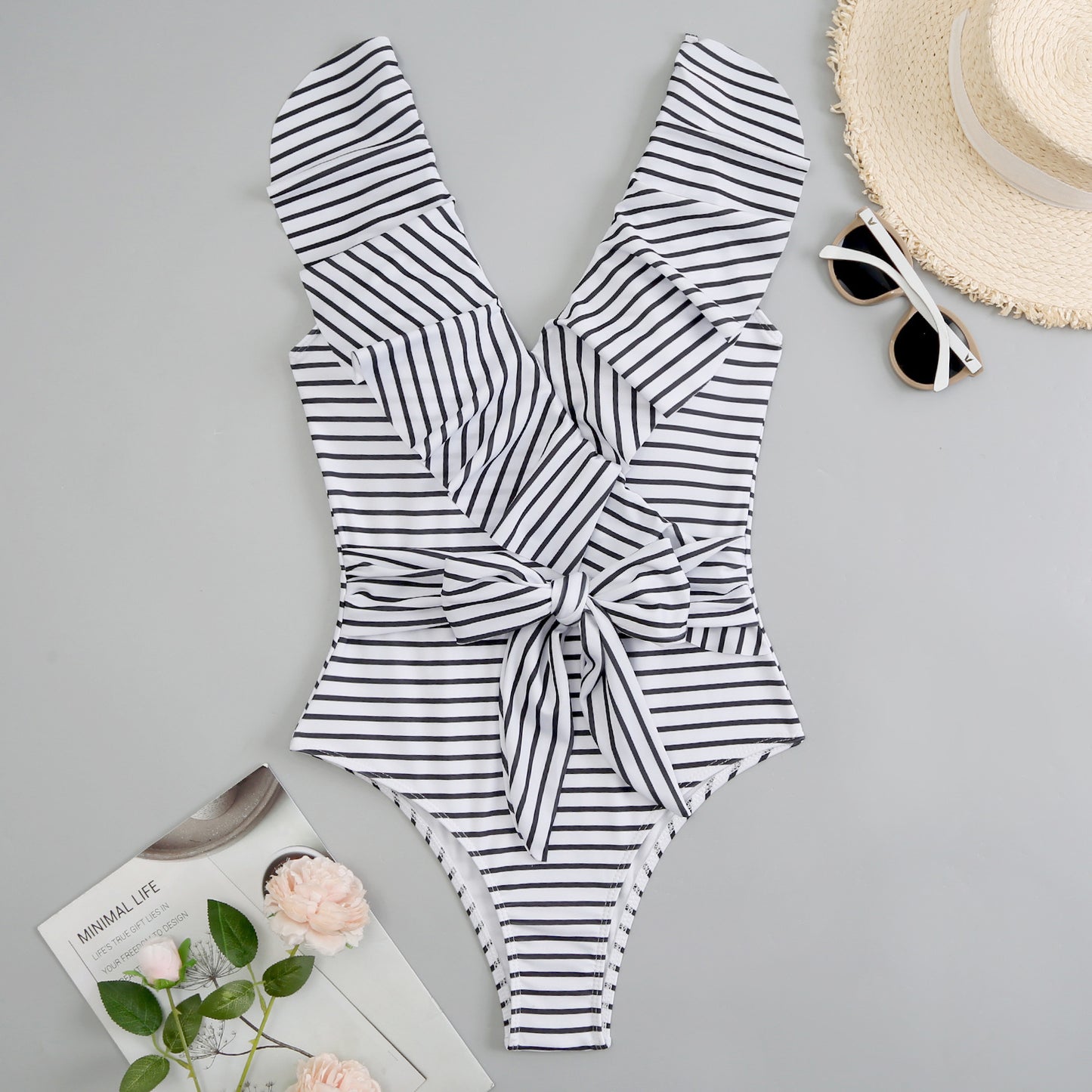 Swimsuit Lace Up Ladies One Piece Bikini - Leverage On Heroes Women Store