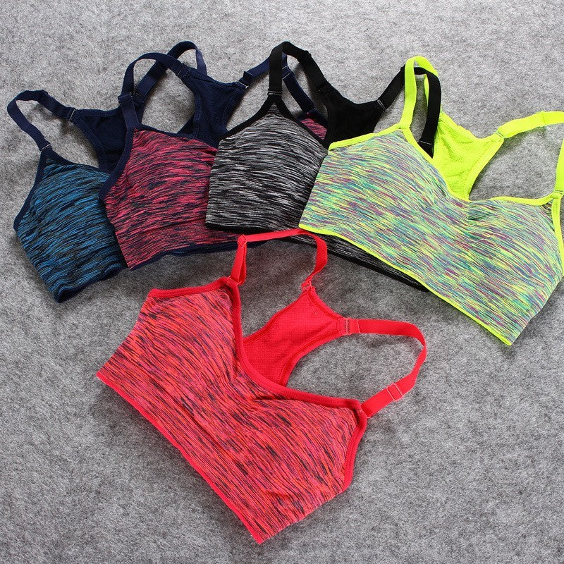 Sports, Stretch Padded Fitness Vest ,Breathable Seamless Underwear Yoga Running Tops - Leverage On Heroes Women Store