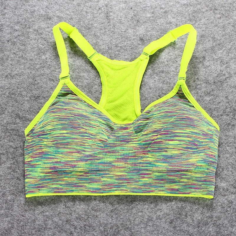 Sports, Stretch Padded Fitness Vest ,Breathable Seamless Underwear Yoga Running Tops - Leverage On Heroes Women Store