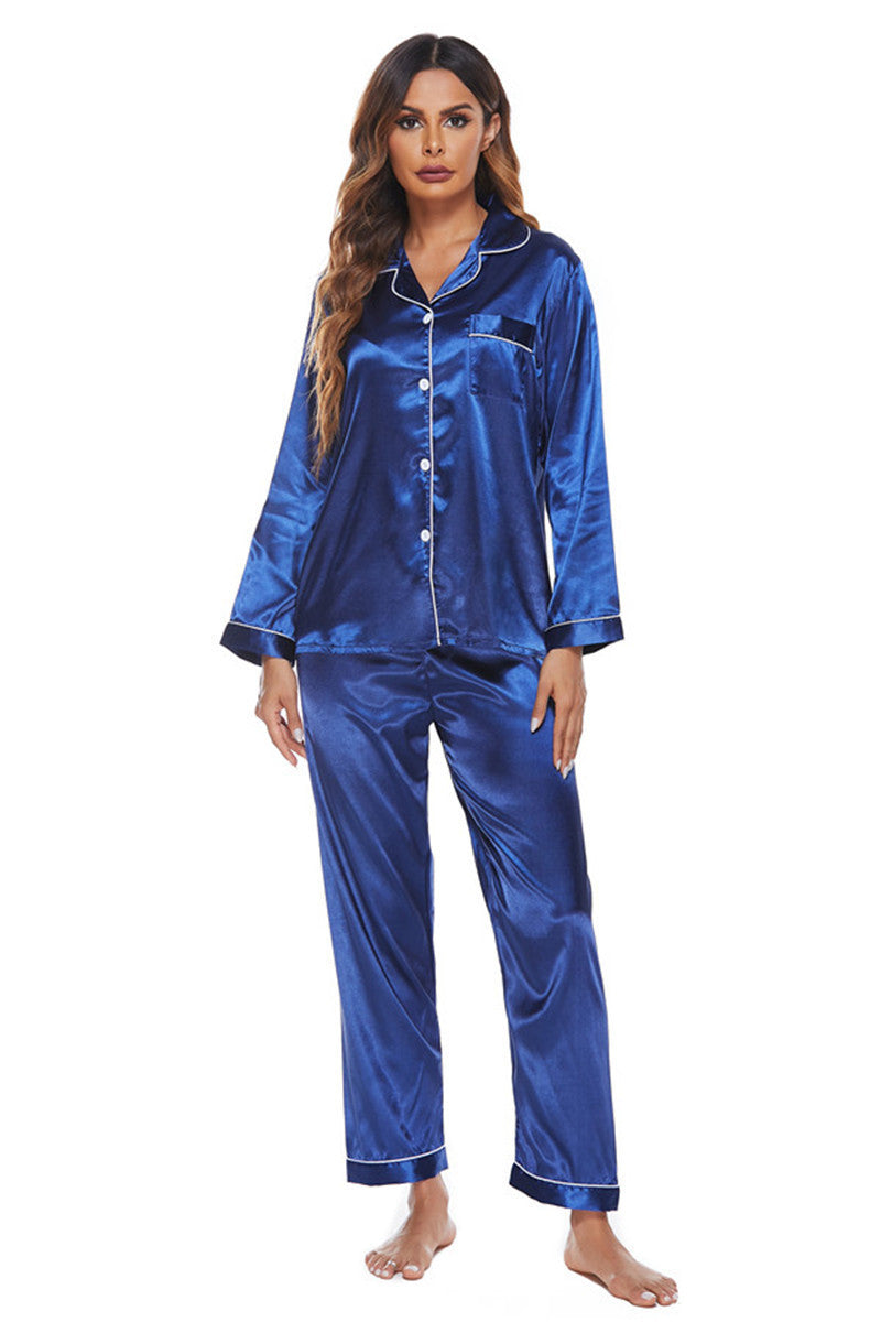 Pajamas Women's Long Sleeve Sleepwear Soft Button Loungewear Pjs Set Nightwear - Leverage On Heroes Women Store