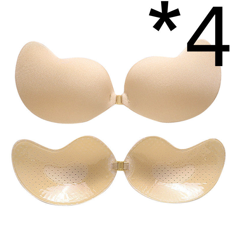 Invisible Push Up Bra Backless Strapless Bra Seamless Front Closure Bralette Underwear - Leverage On Heroes Women Store