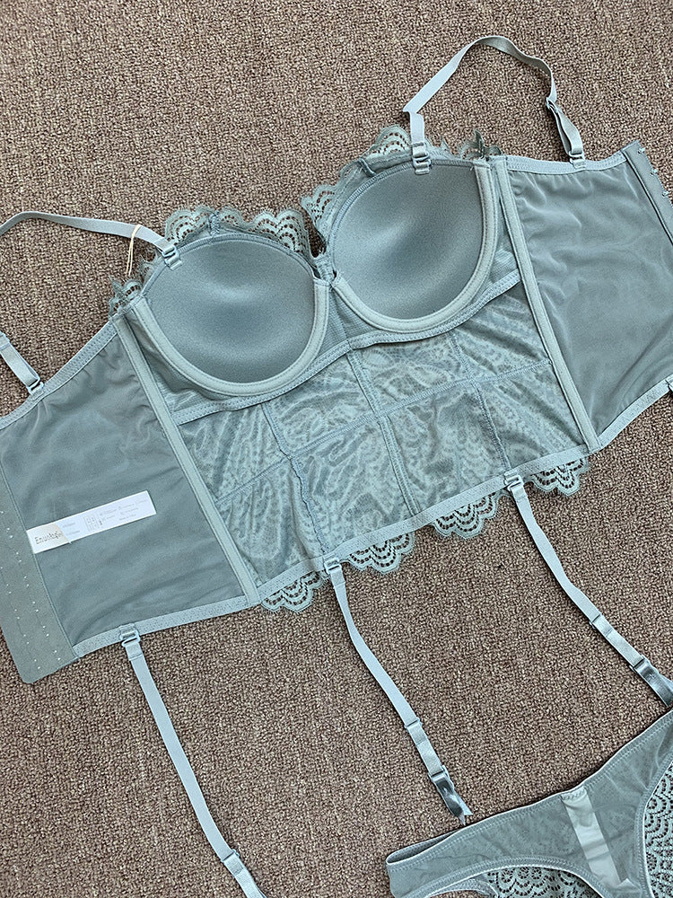Deep V Bra Set Push Up - Leverage On Heroes Women Store