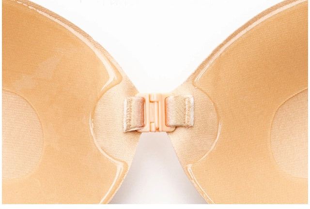 Invisible Push Up Bra Backless Strapless Bra Seamless Front Closure Bralette Underwear - Leverage On Heroes Women Store