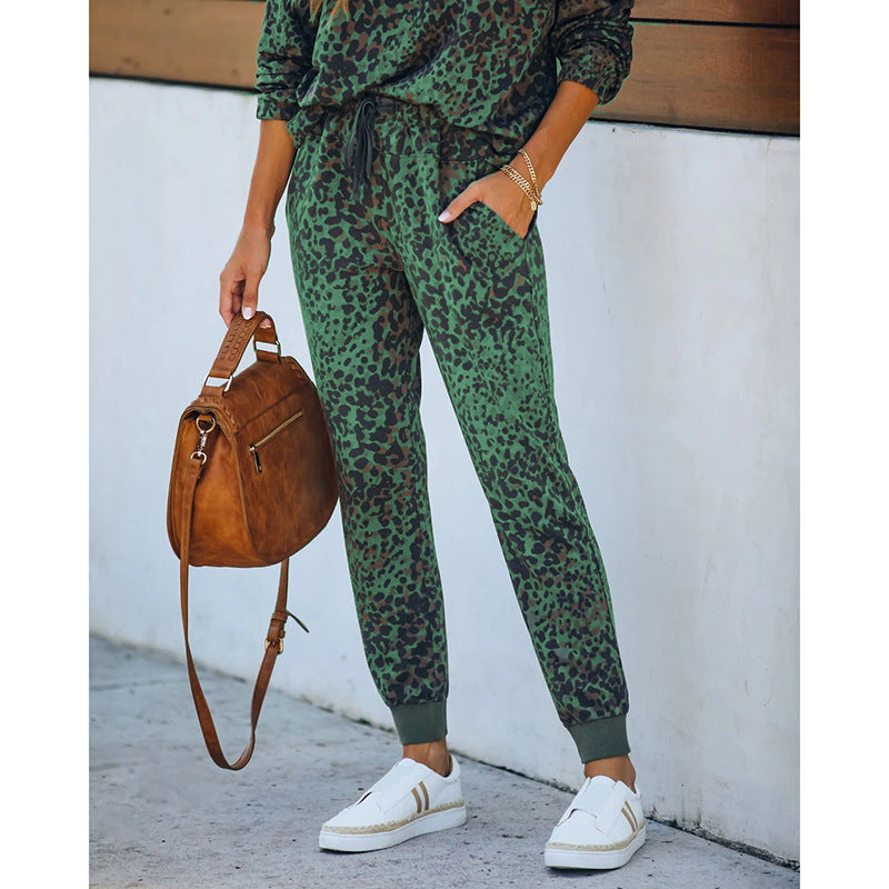 Printed Comfortable Long Sleeve Ladies Loungewear - Leverage On Heroes Women Store