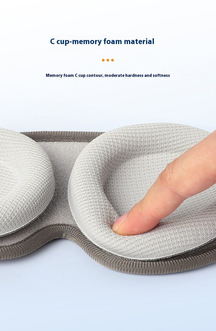 Cross-border Removable Removable Eye Contour Memory Foam Unisex Sleep Blackout Eye Mask