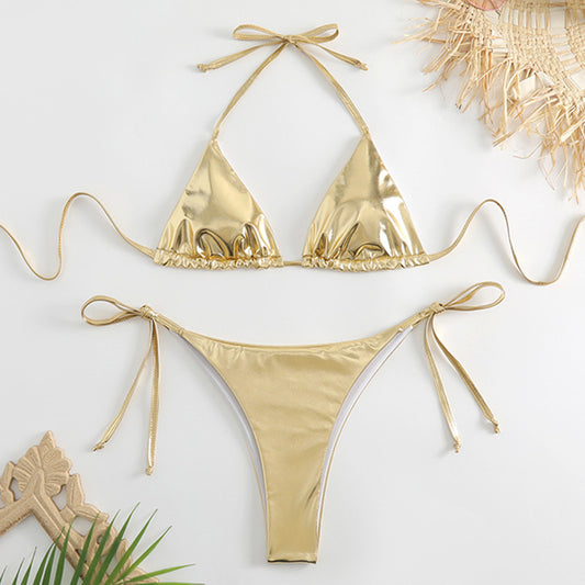 Women's New Swimsuit Lace-up Bikini - Leverage On Heroes Women Store