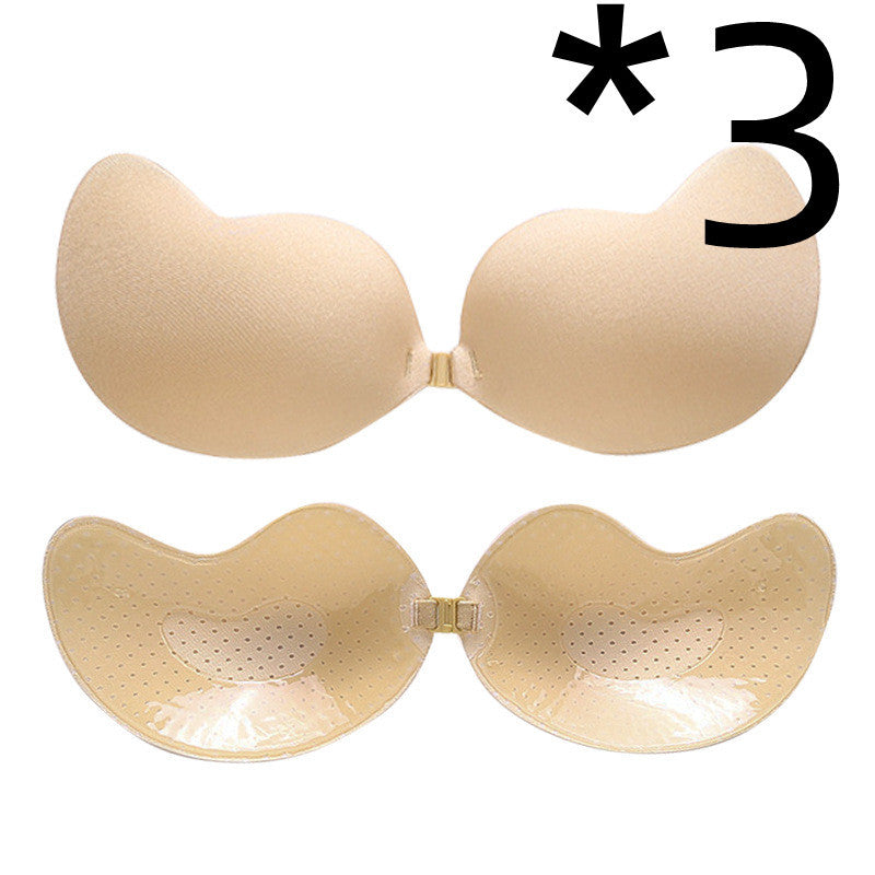 Invisible Push Up Bra Backless Strapless Bra Seamless Front Closure Bralette Underwear - Leverage On Heroes Women Store