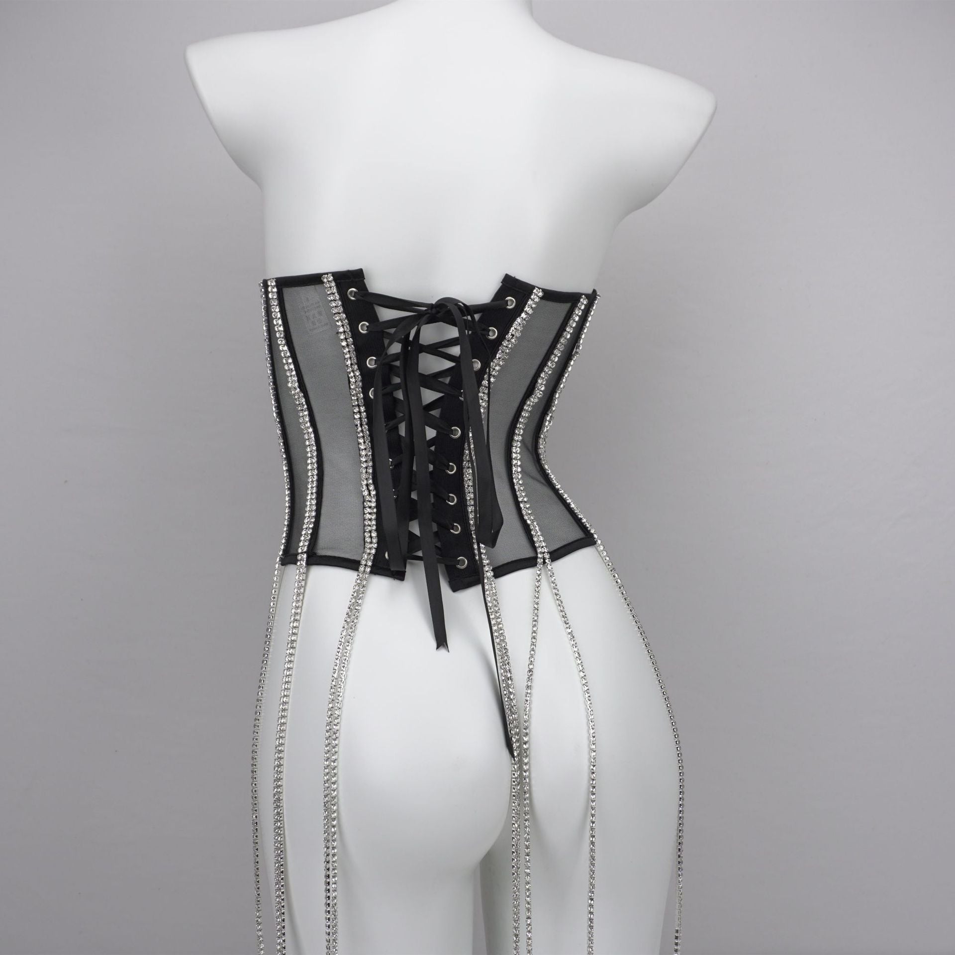 Women's Polyester Black Chain Shapewear - Leverage On Heroes Women Store