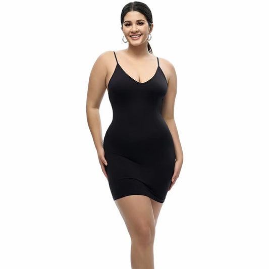 Square Neckline Shapewear Short Skirt - Leverage On Heroes Women Store