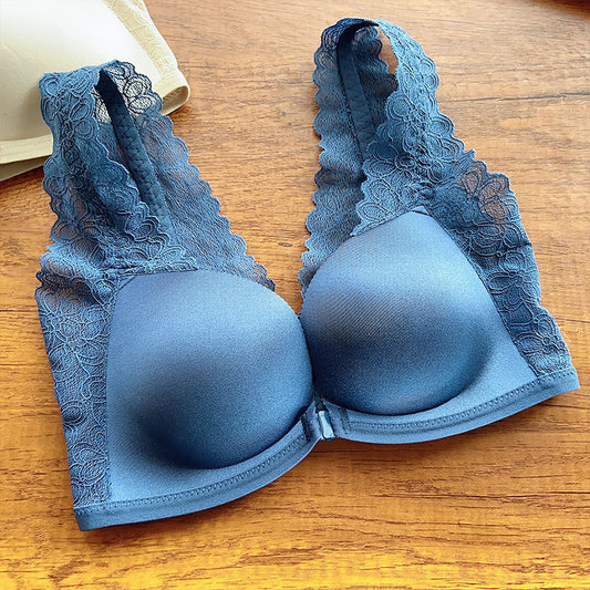 Front Buckle Push Up Breast Holding Seamless Comfort Women's Underwear - Leverage On Heroes Women Store