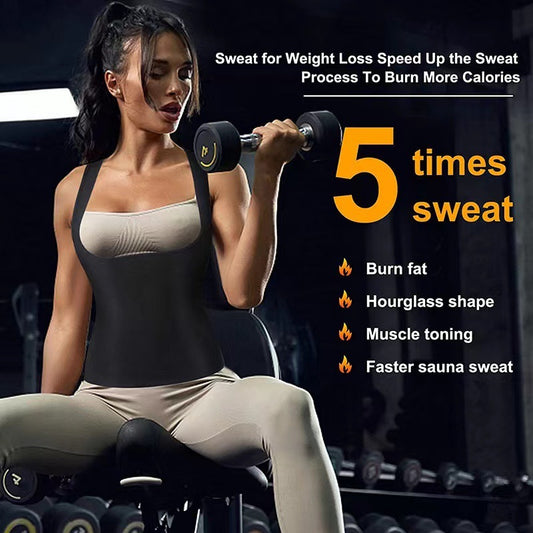 Violently Sweat Shapewear Silver Pastebrushing Vest - Leverage On Heroes Women Store