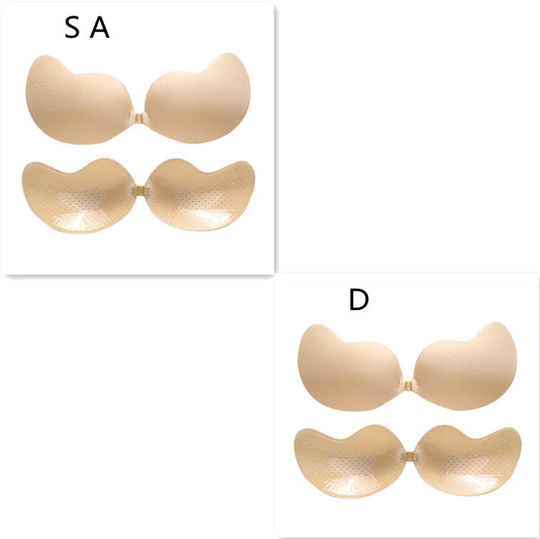 Invisible Push Up Bra Backless Strapless Bra Seamless Front Closure Bralette Underwear - Leverage On Heroes Women Store