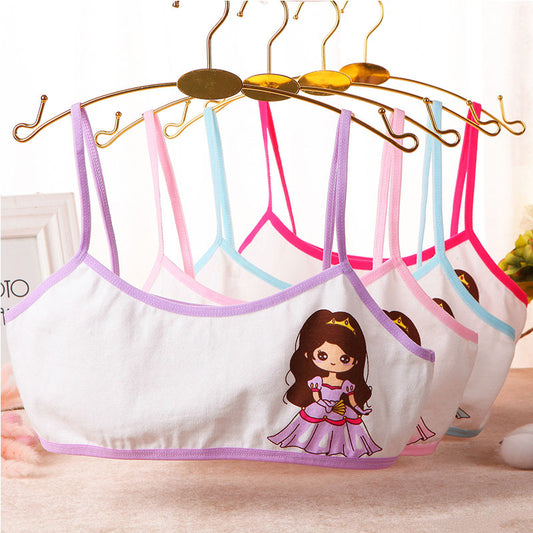 Girls Cotton Cartoon Camisole Underwear Bra - Leverage On Heroes Women Store