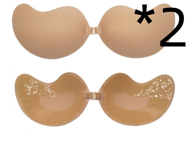 Invisible Push Up Bra Backless Strapless Bra Seamless Front Closure Bralette Underwear - Leverage On Heroes Women Store
